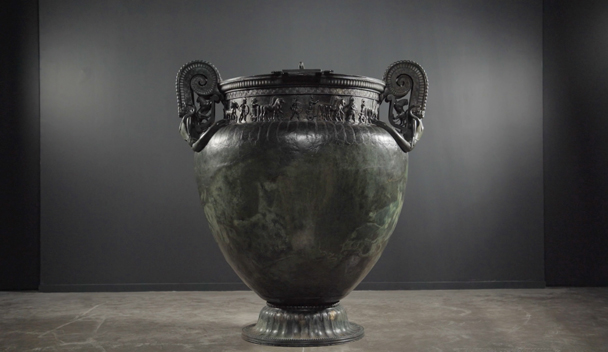 Le vase de Vix, photo extraite du film L'énigme de la tombe celte